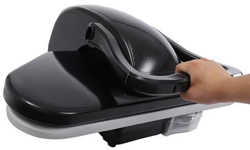 Pressa a vapore intelligente per ferro da stiro digitale con touch screen 2200 W con diverse impostazioni di tessuto 90-200 ℃ (nero)