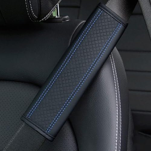 LJWAN 2 Pezzi Copri Cintura Auto per Porsche 911 Turbo (991), Cuscinetti Protettivi Imbottitura Cintura di Sicurezza Aumentare Comfort Accessori,B/Black-Blue