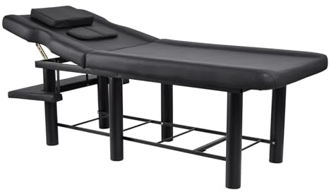 Spa Table - Sponge-Filled Heavy Duty Bed,Metal Frame Esthetician Table with Adjustable Backrest, Massage Supplies for Cosmetic