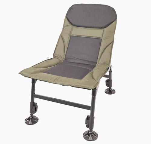 TCTNT Premium Fishing Carp Coarse Camping Chair With Large Adjustable Mud Feet