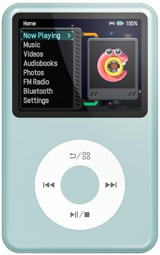 Mp3 Player with Bluetooth Innioasis Y1 Video Digital Music Player HiFi Mini Portable Kids Audiobook Mp3 2026 Nice Gift Choice Theme Upgrade Off-Green
