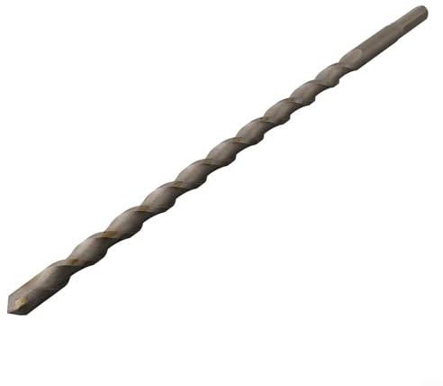 Broca de mampostería de 300 mm con vástago triangular para hormigón ligero, piedra caliza, piedra natural y artificial, 6/8/10/12 mm compatible con (16 x 350 mm)