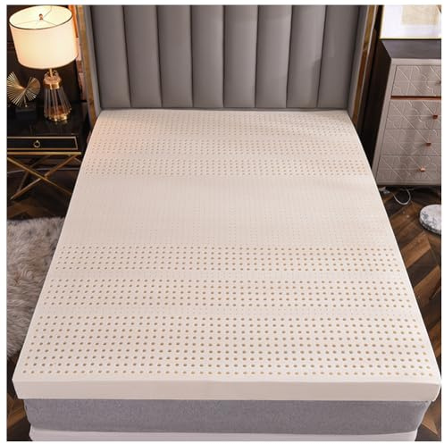 100 % naturlig latex madrass jämn värmeavledning, komfort skum mattress 7-zons montering, matt ress tillverkad av komfort skum, 2 tum, 90 x 200 cm (35 x 79 tum)