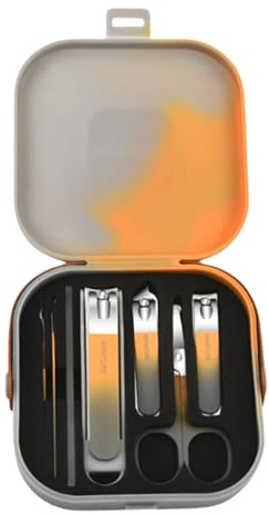 Set De Manicura Minis De Viaje Cortaúñas Kits Herramientas De Cuidado De Pedicura 6 Piezas Kits De Aseo De Acero Inoxidable Para Mujeres Hombres Kit De Cuidado De Uñas Set De Aseo De Manicura Con De
