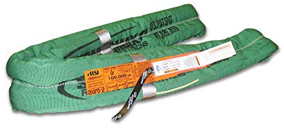 Twin Path SlingMax Endless Round Sling | 8' Length | 45,000 lb. Vertical Capacity | CoverMax Double Layer Nylon Cover | K-Spec Yarn Core | Hanes Supply (HSI) TPXCCF-4500