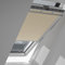 VELUX Original Verdunkelungsrollo + Hitzeschutzmarkise (DOP), Vorteils-Set, Weisse Seitenschienen, MK06, beige // DOP MK06 1085SWL