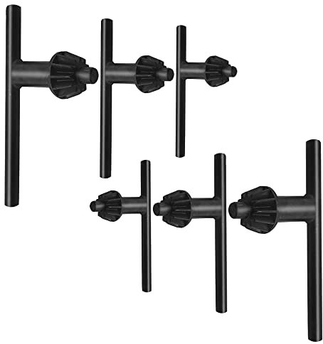 Pgirgyq 6 Pieces Drill Chuck Key Set Replacement Drill Chuck Key Wrench Hand Drill Key Press Wrench Chucks for 10mm 13mm 16mm Drill Chucks