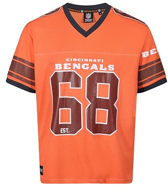 Recovered Cincinnati Bengals Orange NFL Oversized Jersey Trikot Mesh Relaxed Top - XXL