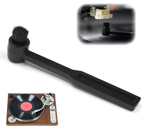 Nadelbürste, Schallplatten Reinigung, Record Cleaner, Schallplatten Reinigen, Plattenspieler Nadel Reinigungsbürste, Antistatische Kohlefaserbürste Zur Verbesserung Der Klangqualität Von Schallplatten