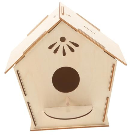 FONDOTIN Vogelhaus Für Mädchen Anmalen Und Basteln Spielzeug Für Mädchen Holzmaterialien Für Garten Dekoration Und Fantasieentwicklung