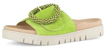 Gabor Damen Pantoletten, Frauen Slipper,Best Fitting,Backless Slipper,Gartenschuhe,Sommerschuhe,sommerclogs,Sandalen,Granny Green,41 EU / 7.5 UK
