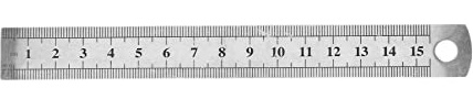 Wlauqueta 15cm Regla de acero inoxidable Herramienta de medición