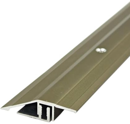 Aluminium Door Bars Carpet Cover,Threshold Transition Strip,900x 55mm,Tiles to Flooring Laminate Carpet,Floor Edging Trim,Doorways Threshold Ramp Reducer,Bridge the Height Between 9-16mm,Champagne