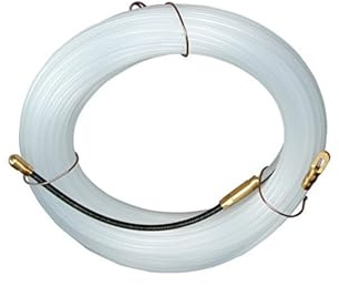 Tenditore per cavi in nylon, diametro 3 mm, lunghezza 10 m, colore bianco. Ideale per molteplici usi in progetti di bricolage e organizzazione. Resistente e versatile.