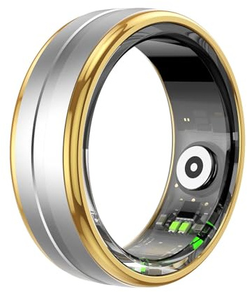 Anillo de Seguimiento de Fitness – Monitor de Salud Unisex | IP68 Impermeable rastreador de Actividad física para Caminar, Ciclismo, Yoga, Correr, Senderismo, Fitness