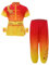 Kaerm Kung Fu Anzüge Kinder Junge Mädchen Chinesischer Tang Anzüge Hanfu Kampfsport Kleidung Set Traditionell Wing Chun Taichi Uniform Oberteile Hosen Rot Gelb 134-140