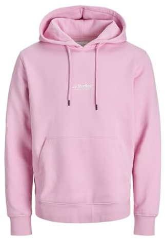 Jack & Jones JJESOHO Sweat à Capuche pour Homme - Coupe décontractée, Prism Rose., S