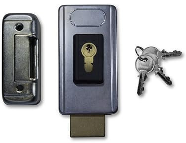 Cerradura eléctrica para puertas automaticas de garaje, Electrocerradura reforzada antiokupas Motic 2050 (Montaje Horizontal)