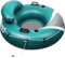Aufblasbarer Pool Luftmatratze Schwimmsessel, Hochleistungs-Pool-Rohr, 115cm Erwachsene River-Tubes Sofa für Strand- und See-Rafting mit Netzboden, 2 Getränkehalter 2 Haltegriffe
