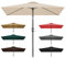 Toldo De Recambio Rectangular De Sombrilla De 200x300cm, Protección UV, Impermeable, Cubierta Para Sombrilla De Jardín, Paño De Repuesto, Funda De Repuesto, 6 Varillas, Resistente A La Decoloración(Be