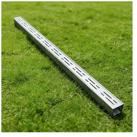 ZHENGQIAN Canaletta di Scolo Acqua Piovana,Canaletta Scolo Acqua Piovana Canale di Scarico Stretto in Acciaio Inossidabile 304, Drenaggio rapido, Meno Soggetto a intasamenti(H4*W15CM/H1.57*W5.9IN)