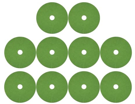 Gralara Lot de 10 Anneaux de Paillis pour Arbres, Protection Non Tissée pour Arbres, Protection des Racines, Disques de Paillage Anti-Mauvaises Herbes, Idéal pour Jardin, Pelouse et Serre, Vert Gazon