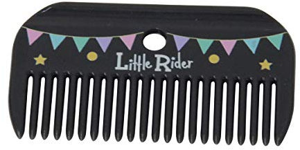 Little Rider Merry Go Mähnenkamm, rund, 9,5 x 5,3 cm, Grau / Pink