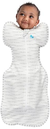 Love To Dream Swaddle Up, talla M 6-8,5 kg – Dreamer, corte ajustado, favorece un sueño saludable, 1,0 tog – 20-24 °C, algodón lavable a máquina y doble cremallera