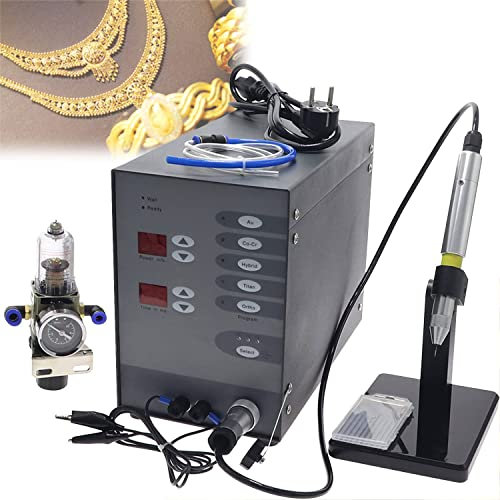 KLUFO 110V/220V Automatic CNC Spot Welding Machine Pulse Argon Arc Welding Machine Jewelry Welder for DIY Jewelry Repair Gold and Hardware Workpiece Welding Spot Welder