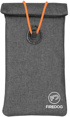 FIREDOG Faraday Pouch for Car Keys and Smartphone, Key Signal Blocking Bag, Anti Theft Car Protection, Cell Phone WiFi/GSM/LTE/NFC/RFID/Keyless Entry Fob Signal Blocking Bag (Grey)