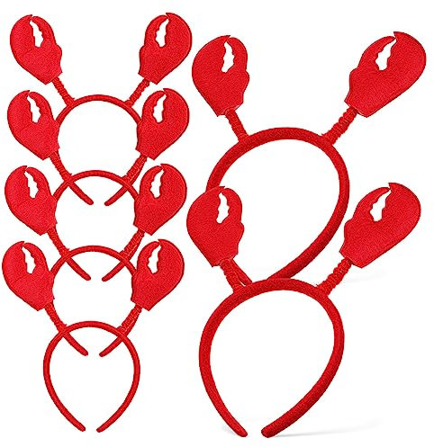 HONMEET Serrage-tête Homard Et Crabe 6 Pièces Taille Unique Accessoires Costume Fête Cosplay