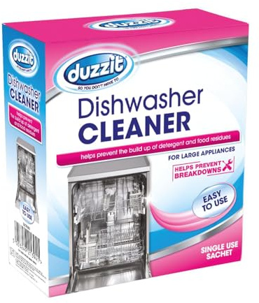 Duzzit Dishwasher Cleaner Descaler Limescale & Build Up Remover Easy To Use Pack Of 1, Pink