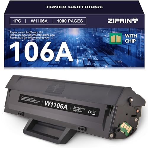 ZIPRINT 106A Toner Compatibile per HP 106A W1106A per HP Laser MFP 137fnw