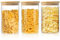 ENLOY Glass Food Storage Jars 32 OZ Set of 3, 3 Pack Airtight Food Storage Jar with Bamboo Lid, Clear Food Canisters for Nuts, Coffee Beans, Sugar, Flour, Snacks, Spice and More (950ml)