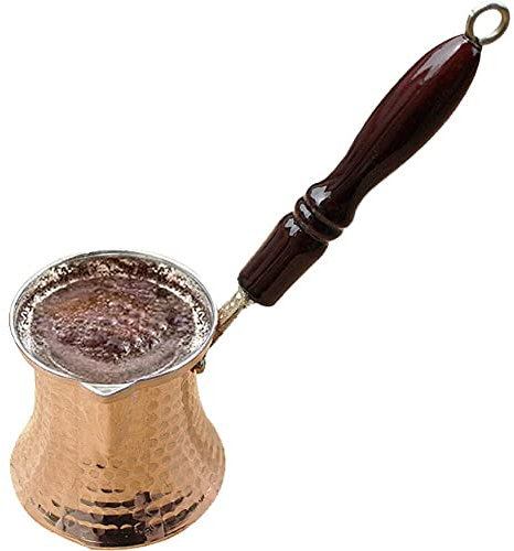 Baokuan Pentola Turca Fatta a Mano, Caffettiera Turca, Caffettiera Greca, Caffettiera Araba, Caffettiera di Rame Martellata, Pentola di Burro, Pentola di Rame
