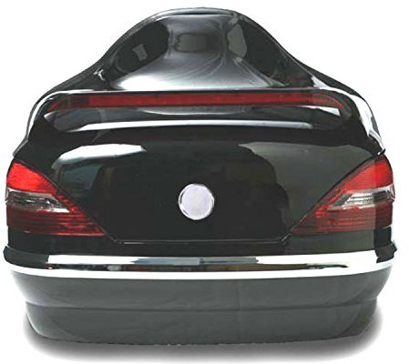 SPAAN Bauletto rigido in abs con luce Tour Pack per moto custom 40 litri