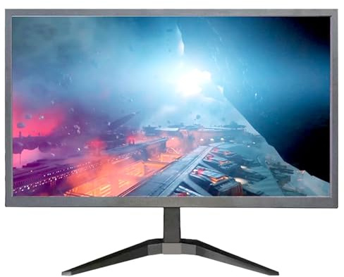 YOTETION Moniteur HD 19 (1440 x 900), taux de rafraîchissement de 75 Hz, 1 HDMI, 1 VGA, petit moniteur fin pour ordinateurs portables, ordinateurs et ordinateurs de bureau, écran LED, connexion