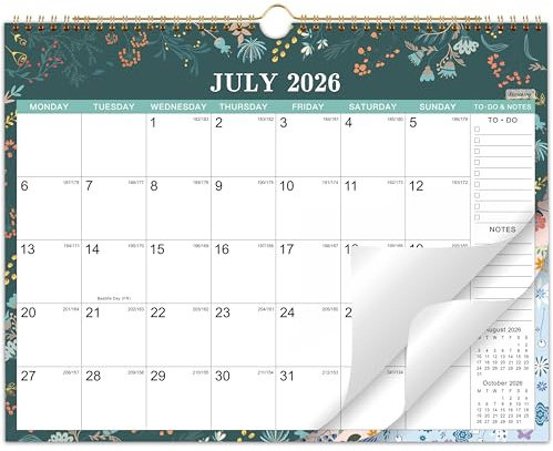 Wall Calendar 2026-2027, 18 Month to View 'Leafy', 37 x 29 cm