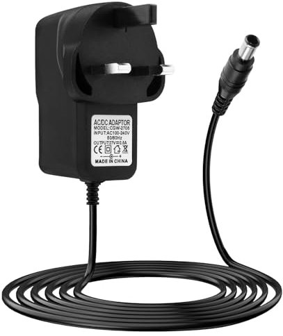 27V 500mA g tech charger Battery Charger Plug Compatible with Gtech AirRAM MK2 Cordless Vacuum, Replacement Power Supply Adapter K9 AR01 AR02 ATF27 ATF29 ATF40 ATF41 DM001 for Home & Office Use