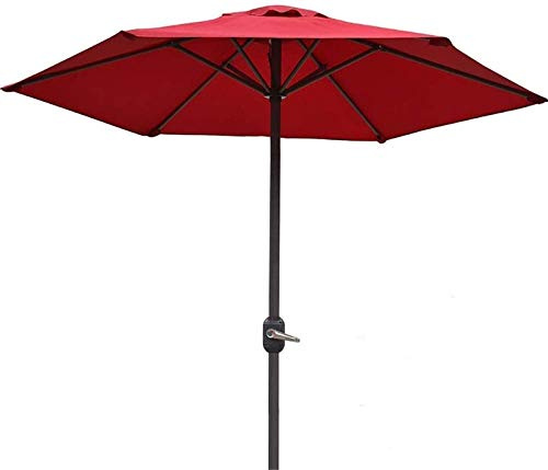 SRFTT Parasols de Jardin d'extérieur Parasols de Jardin Parasol de Table d'extérieur de 6 Pieds avec manivelle 6 Baleines en Fer Parasol de marché pour Piscine Plage Jardin Restaurant