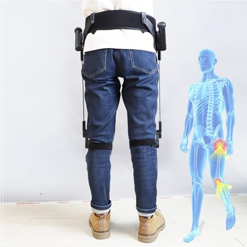 Wearable Bionic Power Exoskeleton for Walking,Adjustable 3 Strength, Bionic Body Power Walking Aids for Adults Elderly,Travel/Daily Mobility Support (Both Legs, M)