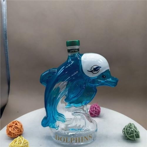300 ml vinbehållare – whiskykaraffär skulpturstaty, söt, delfinformad whiskyflaska, kreativ tom barflaska, 3D-rolig flaska (#2)