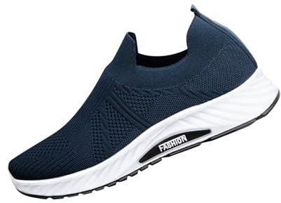 Sneaker Stivali Uomo Zip Outdoor Moda Tempo Libero Scarpe Da Uomo Casual Traspirante Sneaker Rack per Uomo Camera da Letto Taglia 13, Blu, 41 1/3 EU