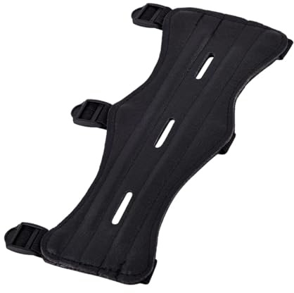 Archery Arm Guards Forearm Guard Leather Wrist Guard with Adjustable 3 Straps Buckles, for Youth and Adult