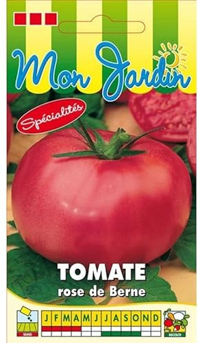 Sachet de graines de Tomate Rose de Berne (Berner Rose) - 0,2 g - légume fruit - LES GRAINES BOCQUET