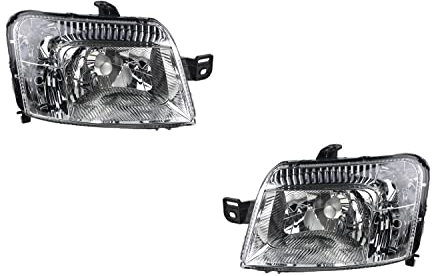 Johns, Scheinwerfer Satz passend für Fiat Panda Scheinwerfer (169) 09/03- Satz H4 links rechts m. Motor
