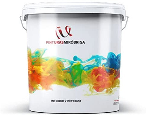 Pintura Plástica Blanca para Interior y Exterior Miróbriga (15 Lt.)