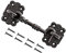 TERF® 100mm Heavy Duty Antique Black Cabin Door Hook and Eye Lock 100mm (4 inch) Cabinet Latch Catch including Fixing Screw For Door Gate Window Closet Shed Latch - Pack of 1