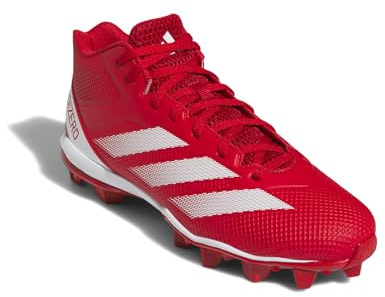 Adidas Men's Adizero Impact Spark Molded, Team Power Red/White/Team Power Red, 16