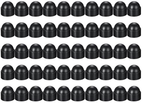 50 pièces Cache-écrous M8 Cache vis en plastique Cache ecrou Cache de Finition de Protection et Sécurité pour recouvrir les écrous et les têtes de vis hexagonales